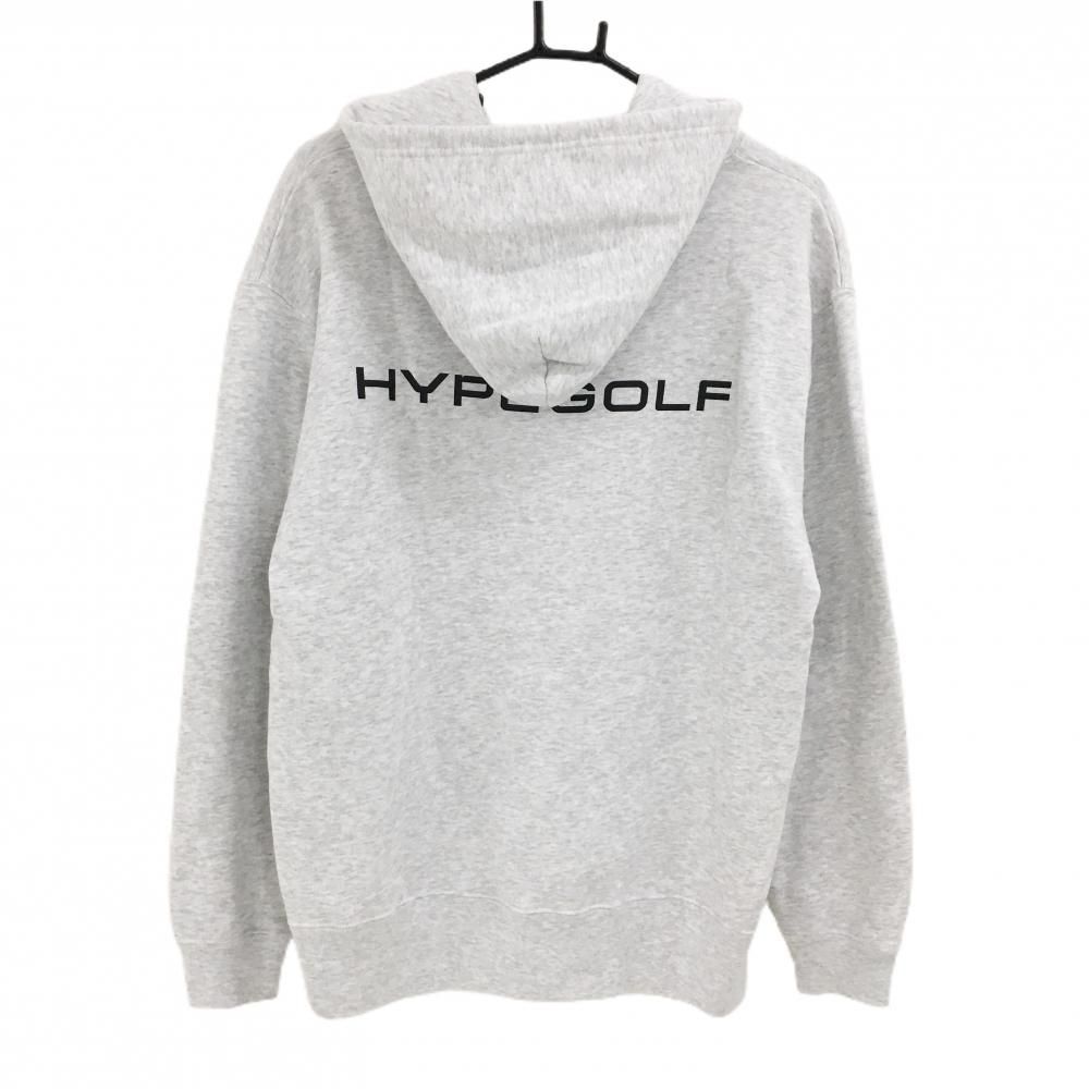超美品】ハイプゴルフ×Disney スウェットパーカー 杢ライトグレー×黒