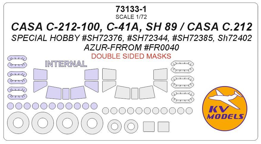 KVモデル 73133-1 1/72 CASA C-212-100, C-41A, SH 89 / CASA C.212