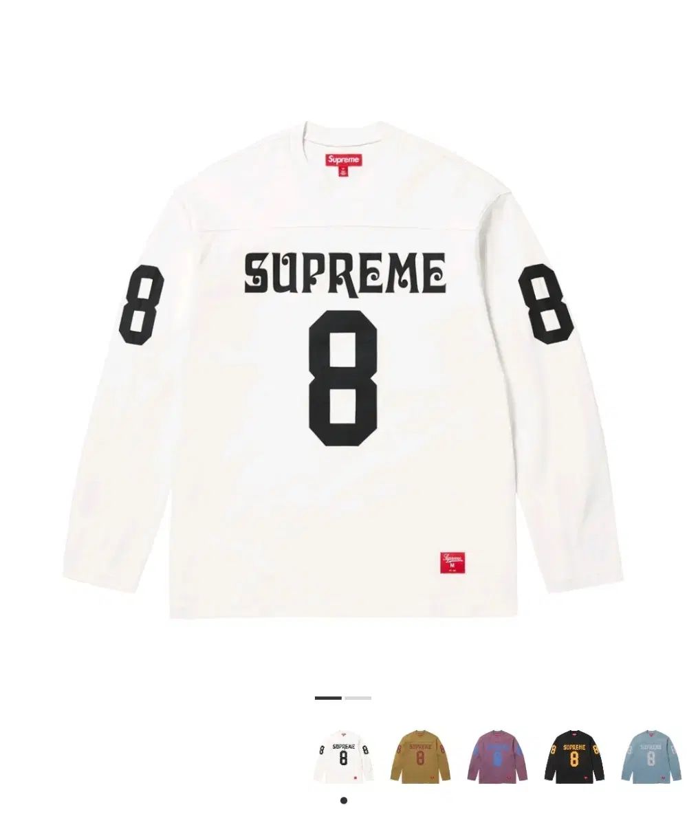 Supreme アフェリエイテッド ロングスリーブ フットボール トップ 白 XXL