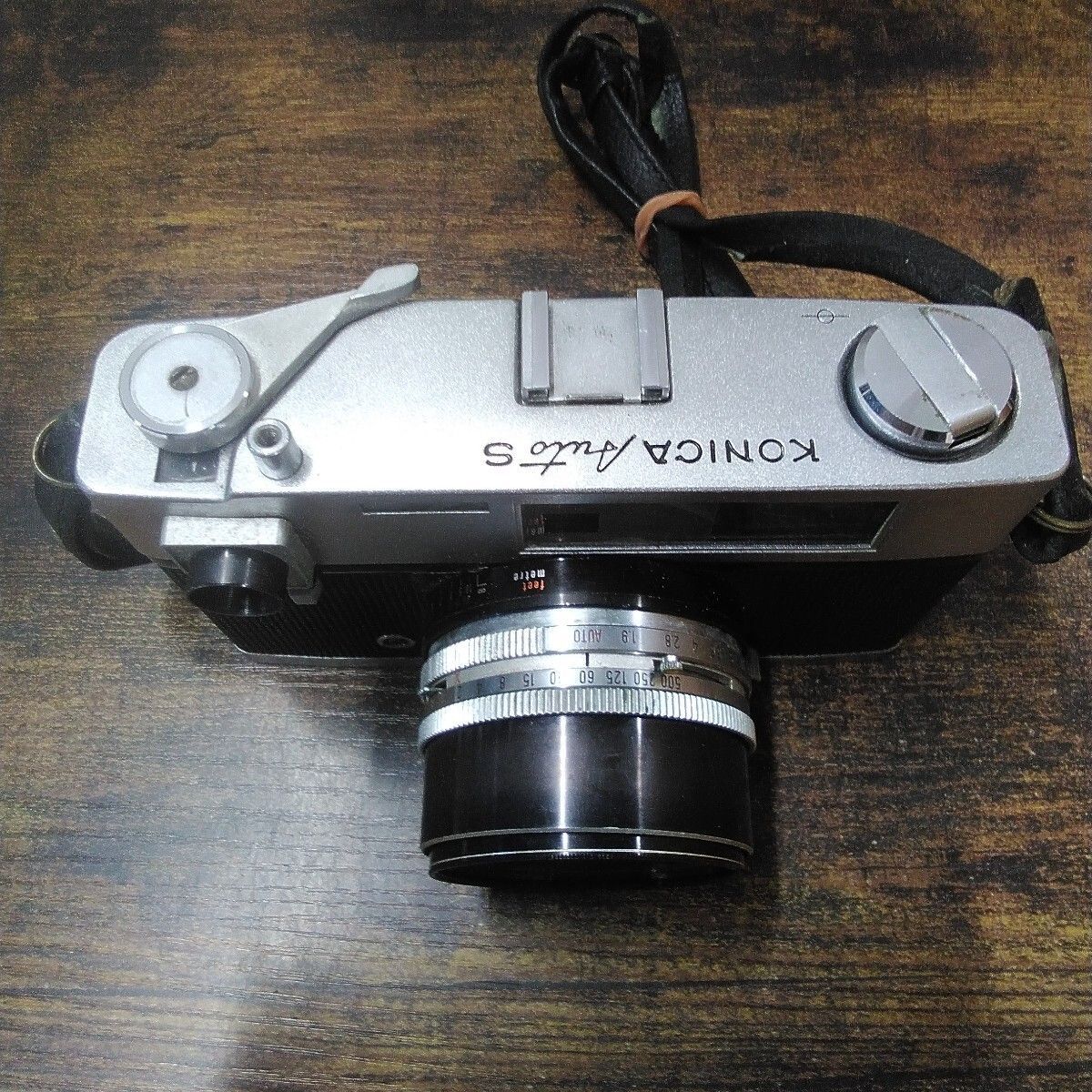 フィルムカメラ 昭和レトロ コニカ 「KONICA Auto S (現状品)」電池が