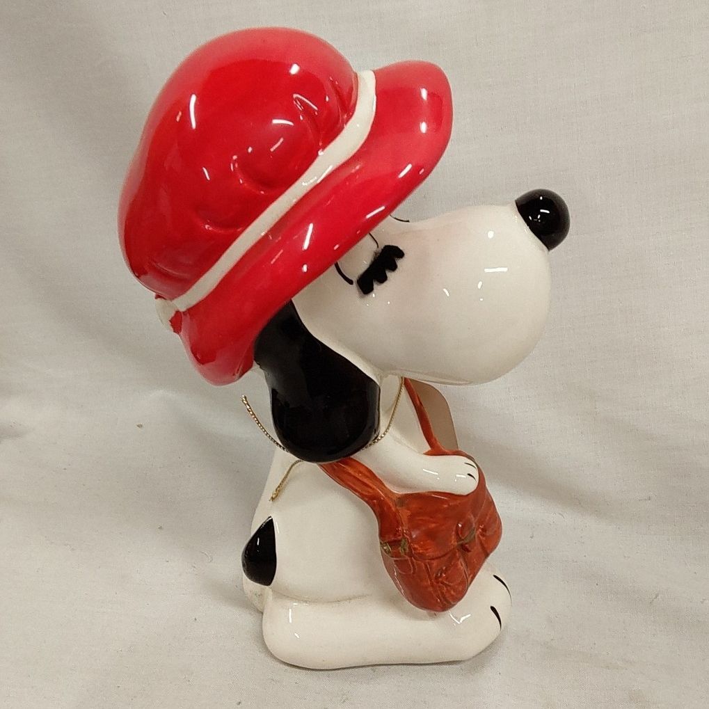 犬の貯金箱 昭和レトロ 陶器製 当時物 ビンテージ 置物 Look 恋の旅路