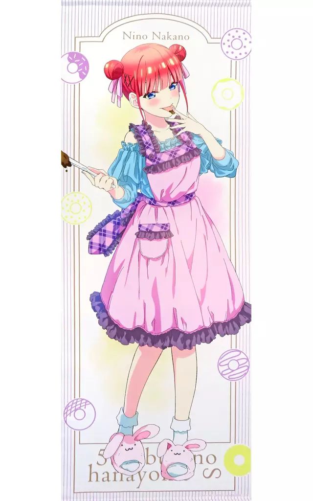 タペストリー 中野二乃 等身大タペストリー Sweets Enchantment 五等分の花嫁∽ ～Sweets Enchantment～ in 新宿マルイ メン きゃらっとくじmini 缶バッジVer. 大当たり