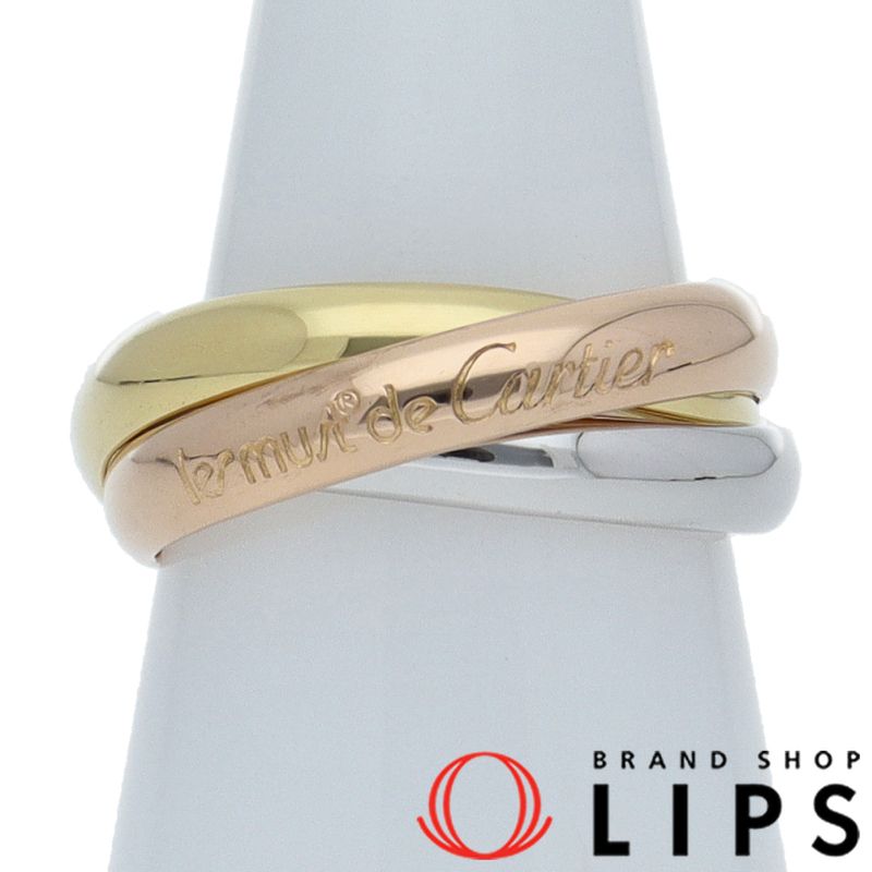 カルティエ トリニティリング 13 K 18 3 レディース