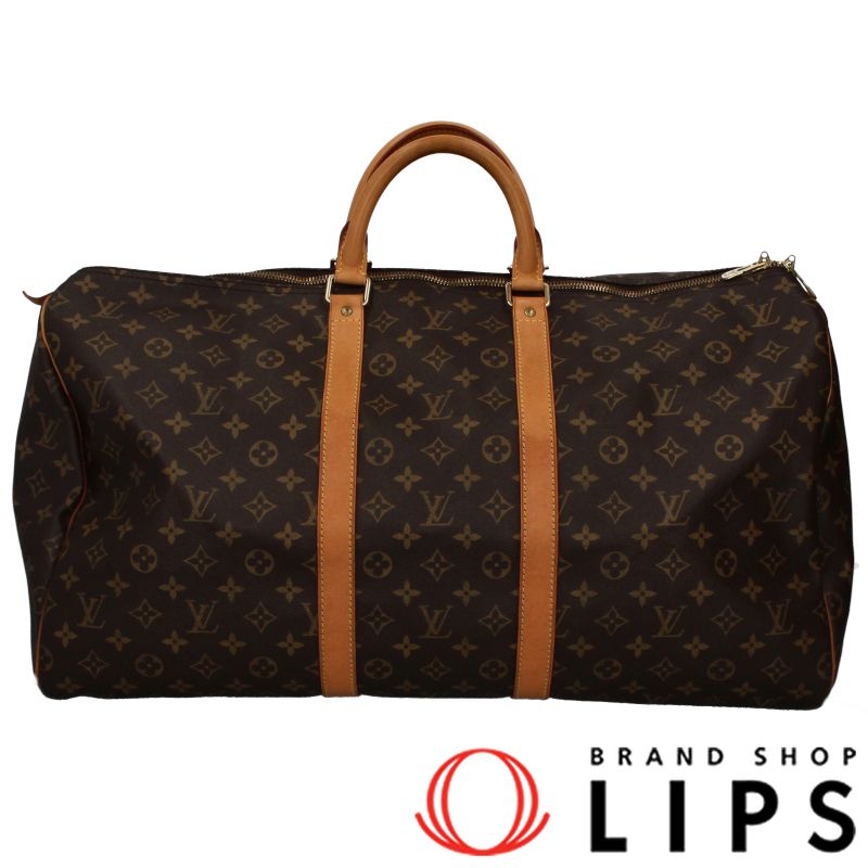 ルイ ヴィトン キーポル55 M 41424 モノグラム レディース ボストンバッグ ブラウン