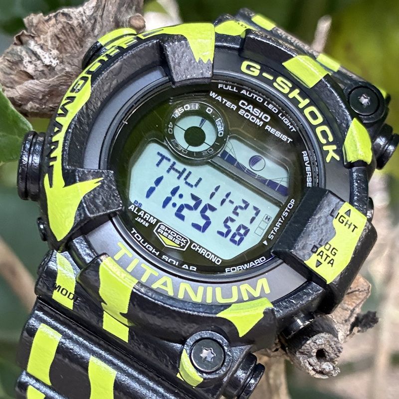  G-SHOCK ジーショック GW-8200 TPF-1 JR フロッグマン FROGMAN ブラック イエロー ミスジヤドクガエル アウトドア時計 アウトドア精密機器
