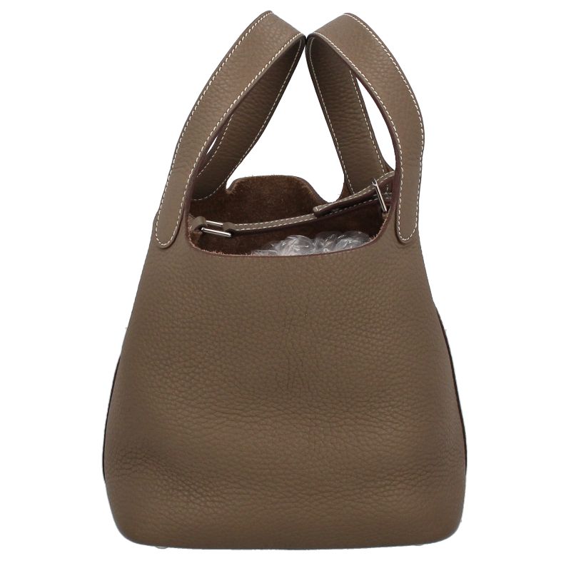 【美品】エルメス ピコタンロック PM トリヨン エトゥープ ハンドバッグ HERMES（エルメス） ピコタンロック18/PM エトゥープ トリヨン