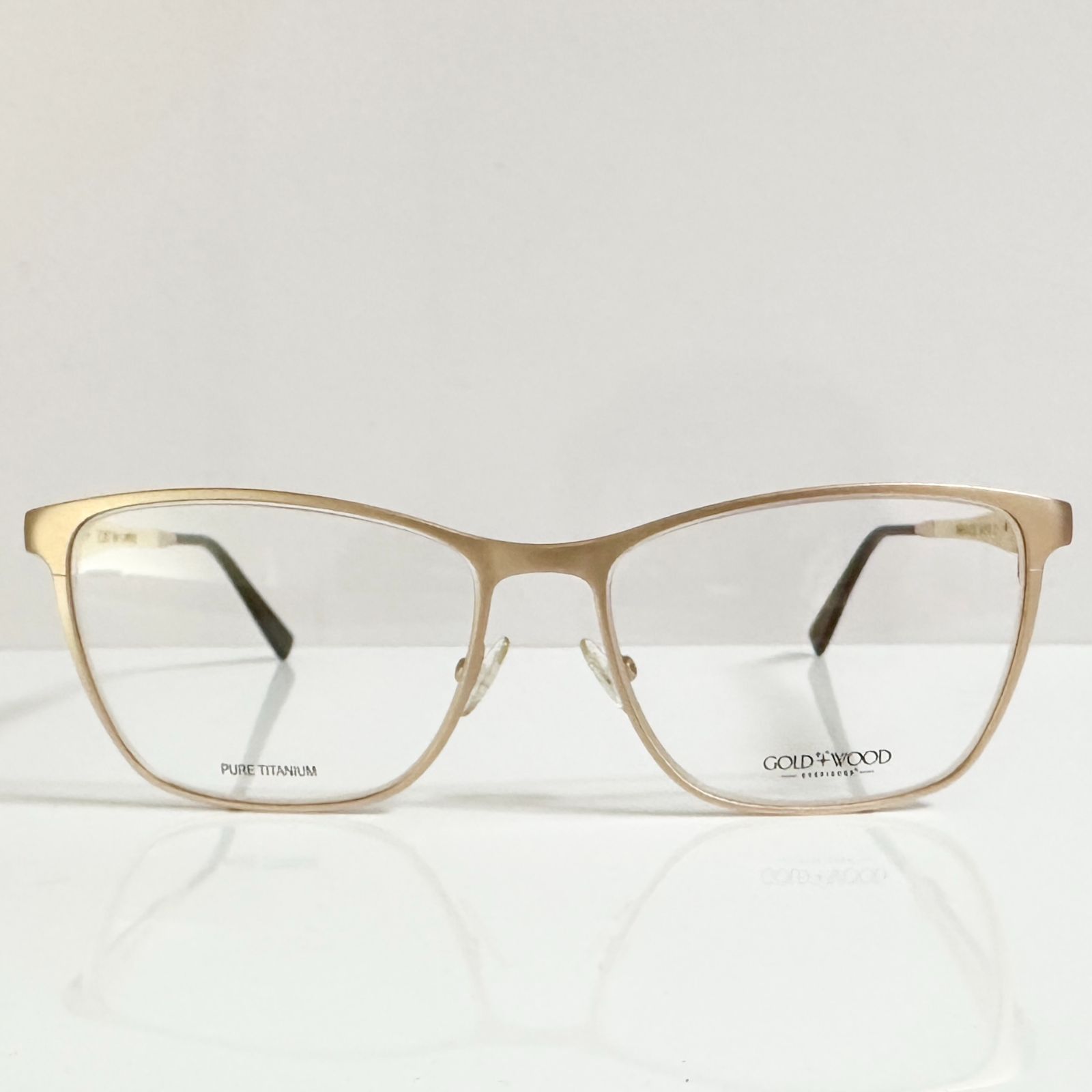 定価１５万 GOLD AND WOOD MARYLIN ゴールド アンド ウッド Luxemborg メガネ | ケース付き ルクセンブルグ製