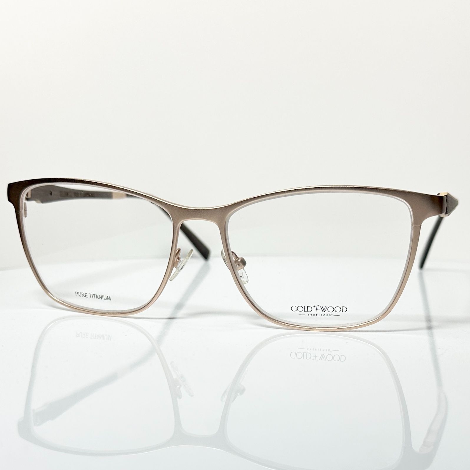 定価１５万 GOLD AND WOOD MARYLIN ゴールド アンド ウッド Luxemborg メガネ ケース付き ルクセンブルグ製