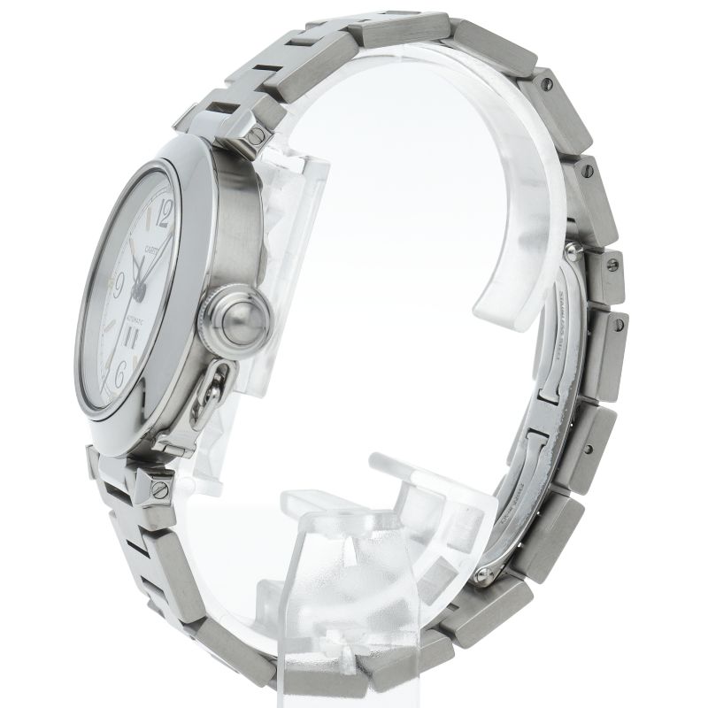 カルティエ パシャC ビッグデイト ウォッチ W31044M7 箱 保証書 SS