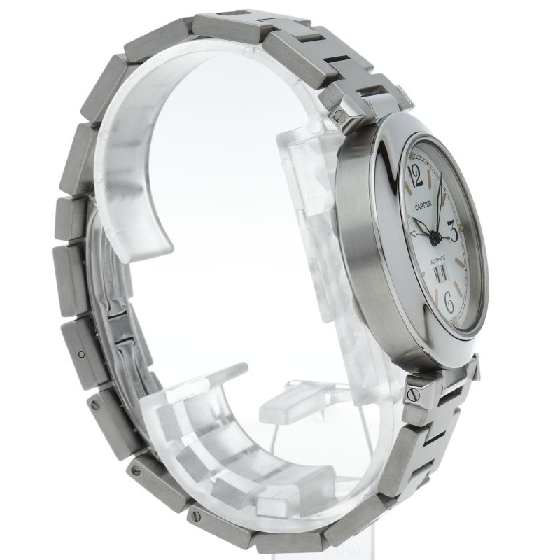 カルティエ パシャC ビッグデイト ウォッチ W31044M7 箱 保証書 SS