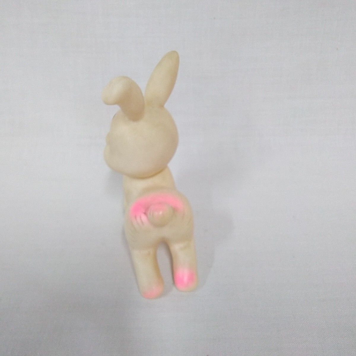 昭和レトロ/ソフビ/ウサギ＆クマ/2体セット/笛入り/日本製/ビンテージ