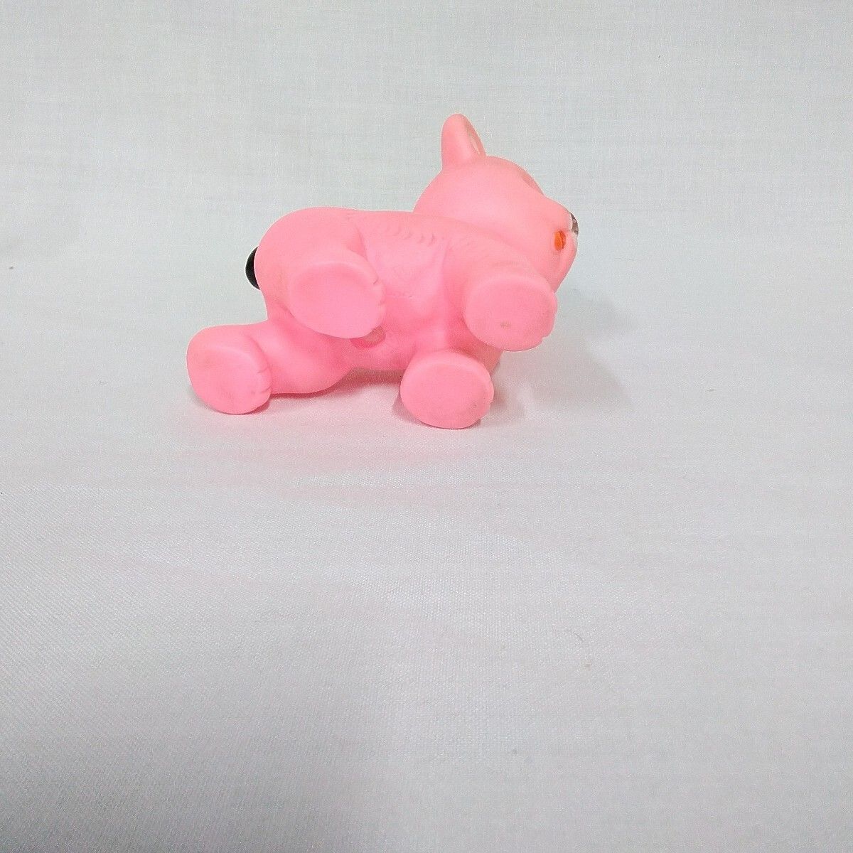 昭和レトロ/ソフビ/ウサギ＆クマ/2体セット/笛入り/日本製/ビンテージ