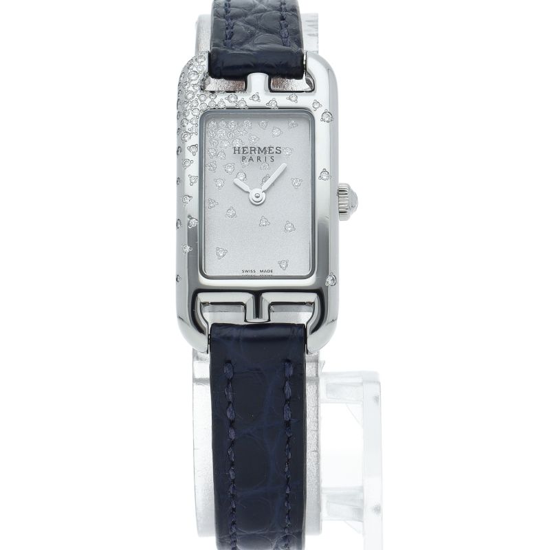 エルメス ナンタケットミニ ジュテドディアマン ウォッチ ダイヤベゼル