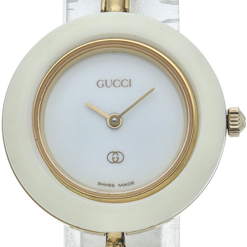 グッチ チェンジベゼル レディース時計 1100-L 箱 ベゼル×9 GP
