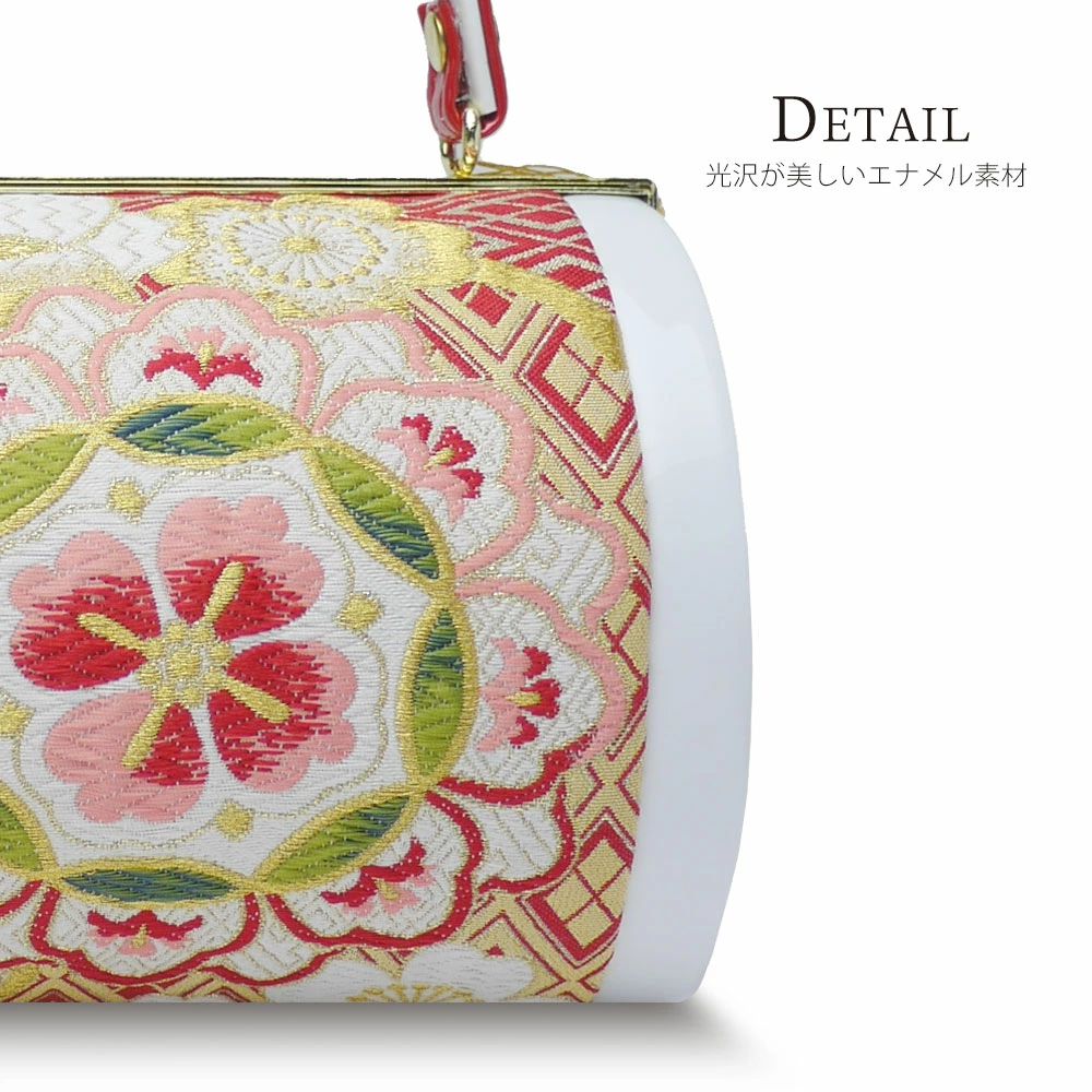 三枚芯 草履バッグセット 振袖用帯地 黒×金 S/M/L/LLサイズ w43-5