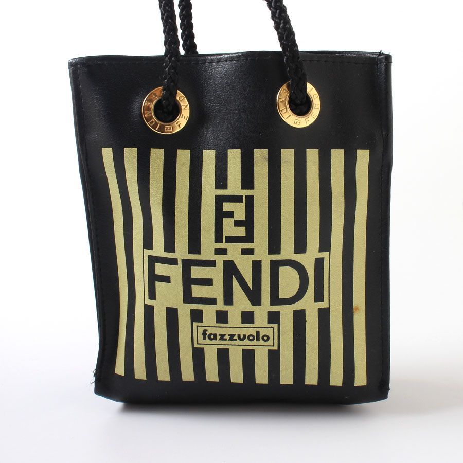 買取評価 美品 FENDI Fazzuolo フェンディ ミニ ハンドバッグ ブラック