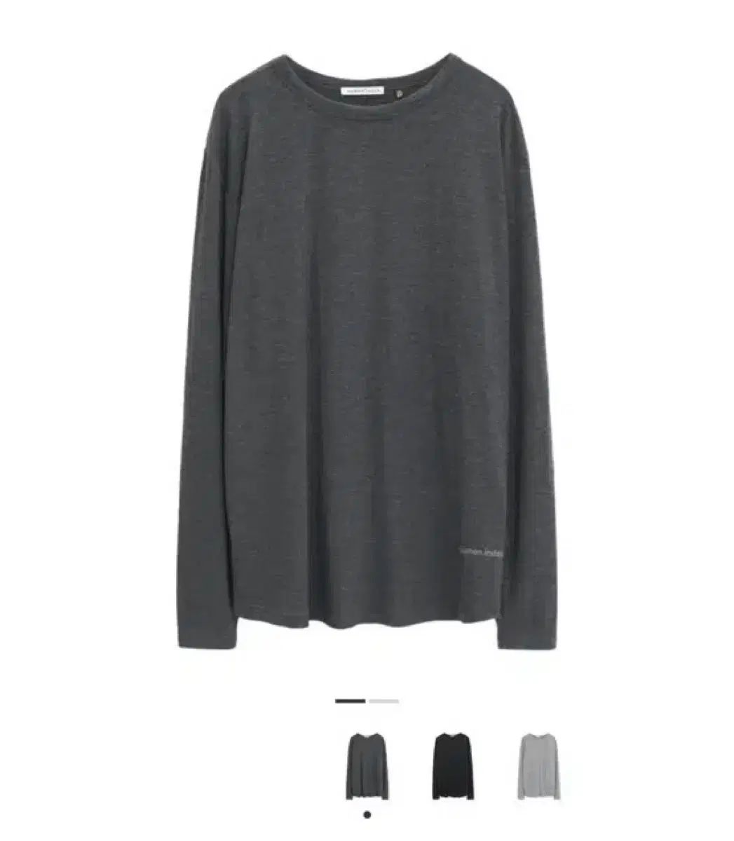 3 POLYTERU HUMAN MADE インデックス レイヤー ボートネック - チャコール