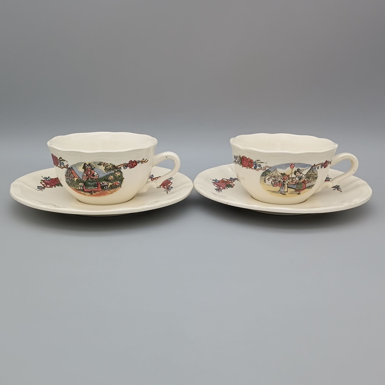 フランスアンティーク obernai サルグミンヌ 花リムのスーピエール フランスアンティーク obernai サルグミンヌ 花リムのスーピエール