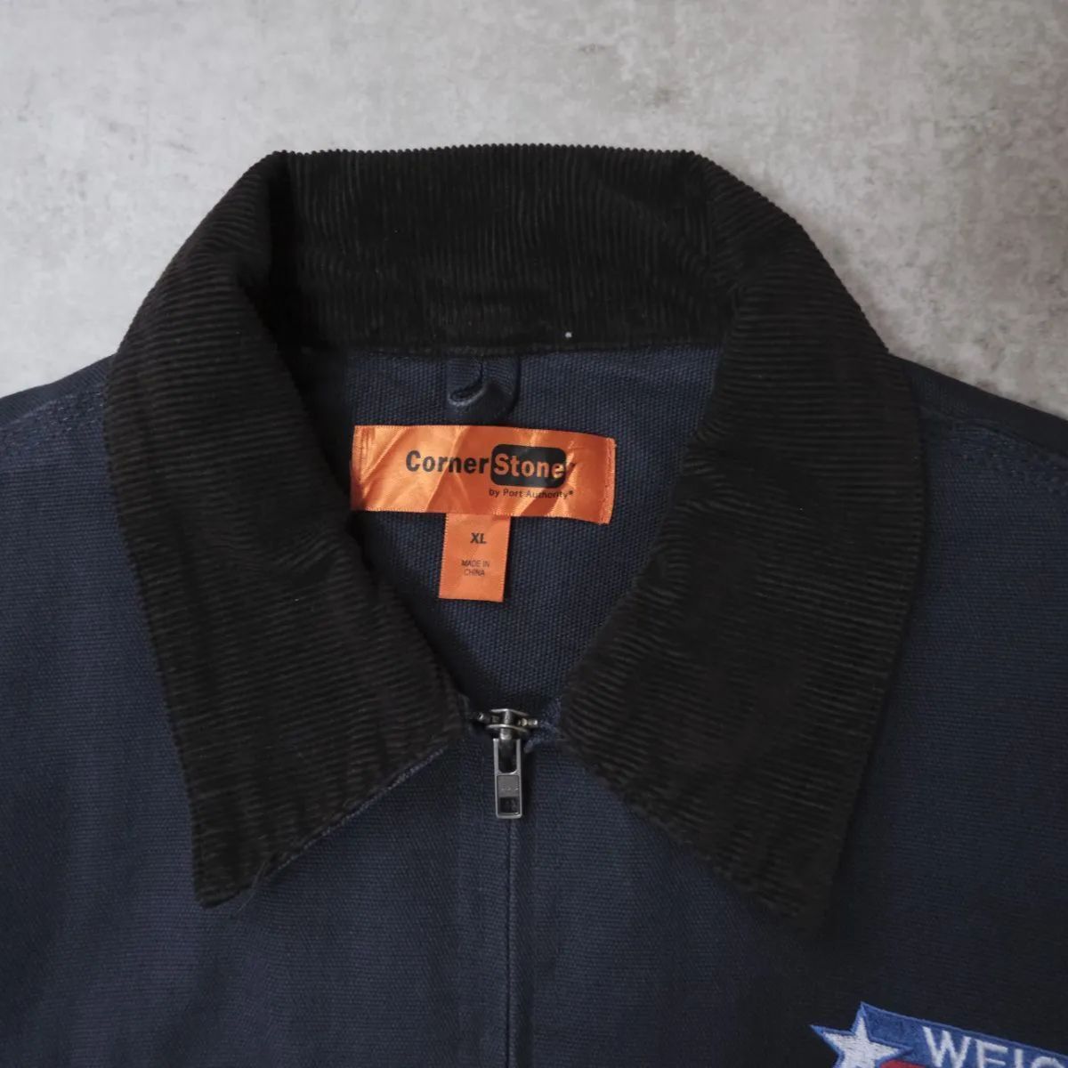 Corner Stone】ダックジャケット／デトロイト 企業ロゴ刺繍 - メルカリ