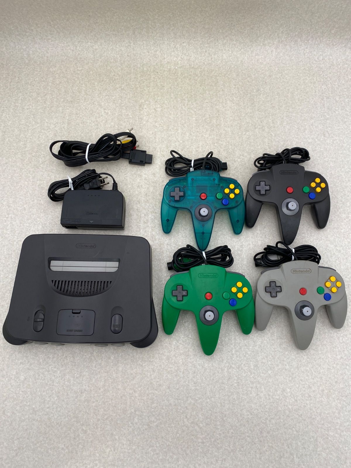 ニンテンドー64 本体 動作品 コントローラー4点 購入 ニンテンドー64