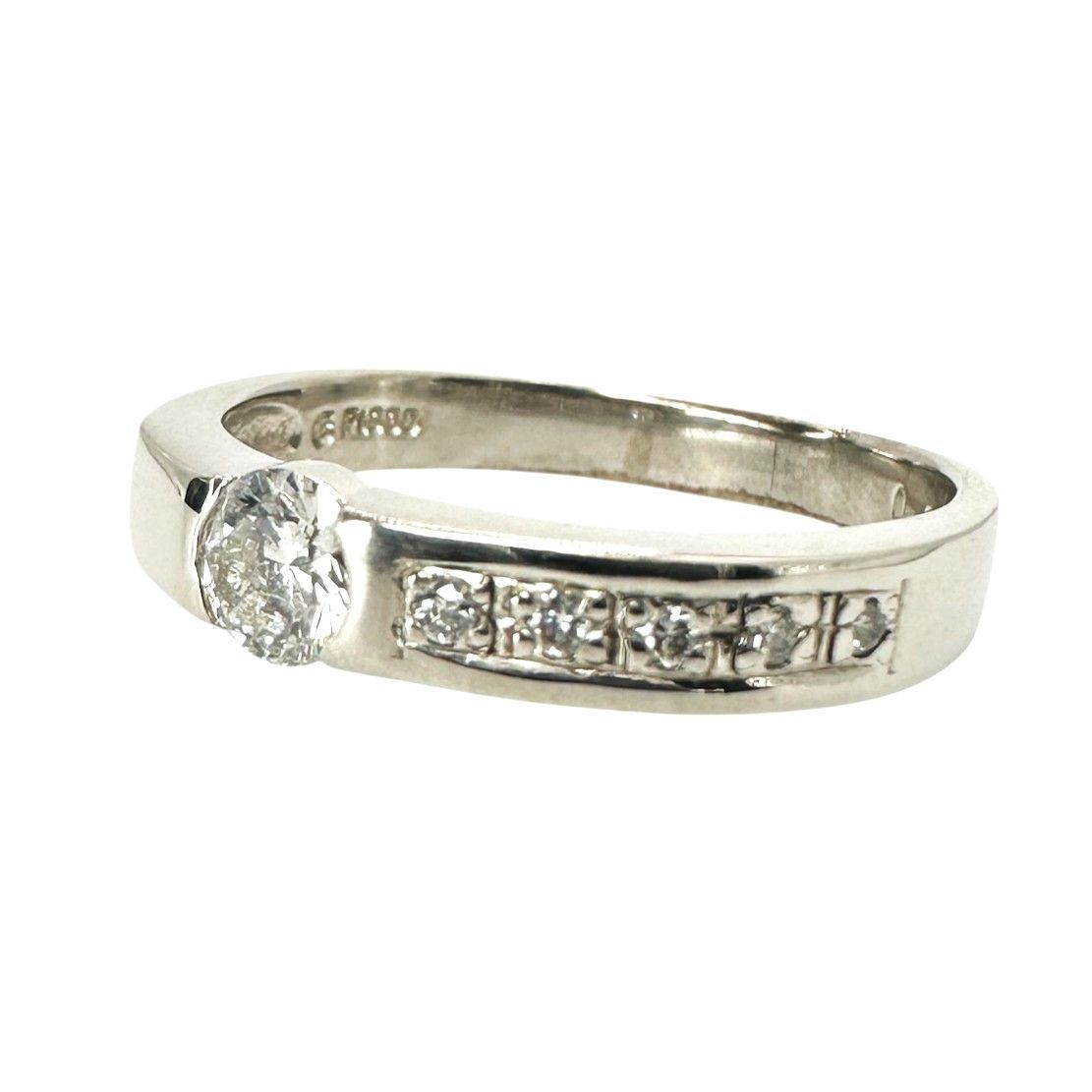 Pt 900 D 0.297 ct リング 4.3 g 16号 レディース アクセサリー ジュエリー 指輪 -AB 9304