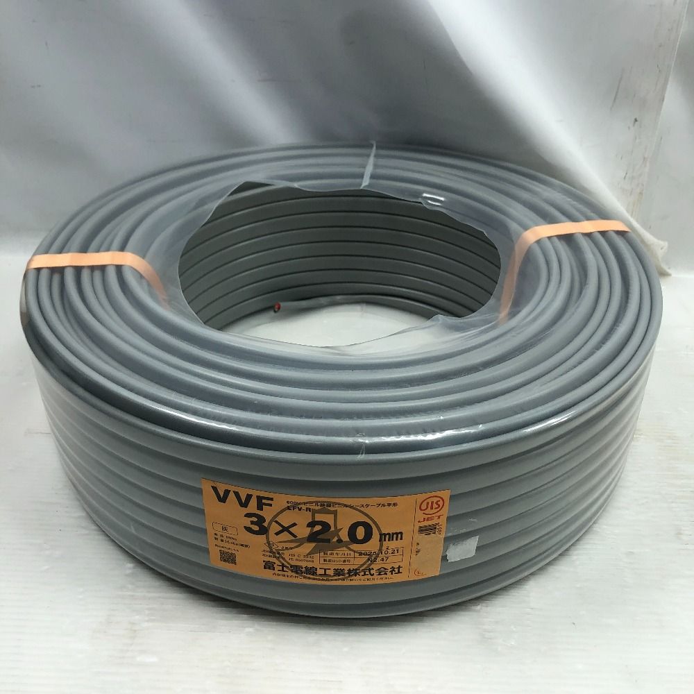 工具 電材 VVFケーブル 3芯 2 0 mm 100 m