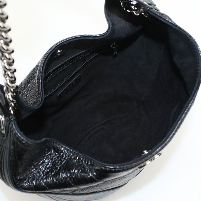 【中古】CHANEL シャネル チェーンショルダーバッグ シェブロン 25737038 ショルダーバッグ パテントレザー レディース　Aランク CHANEL シャネル チェーンショルダーバッグ シェブロン 25737038