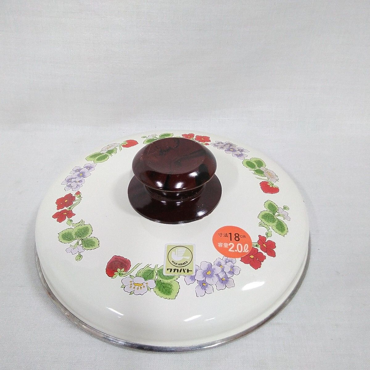 ユーカンパニー レトロ ポップ いちご柄ホーロー製 片手鍋 両手鍋