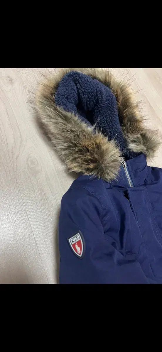 ポロラルフローレン キッズ ネイビー ダウン アウター 7 T