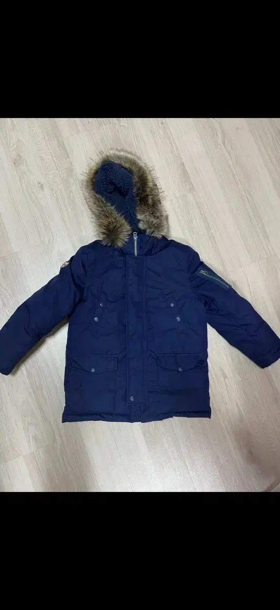 ポロラルフローレン キッズ ネイビー ダウン アウター 7 T
