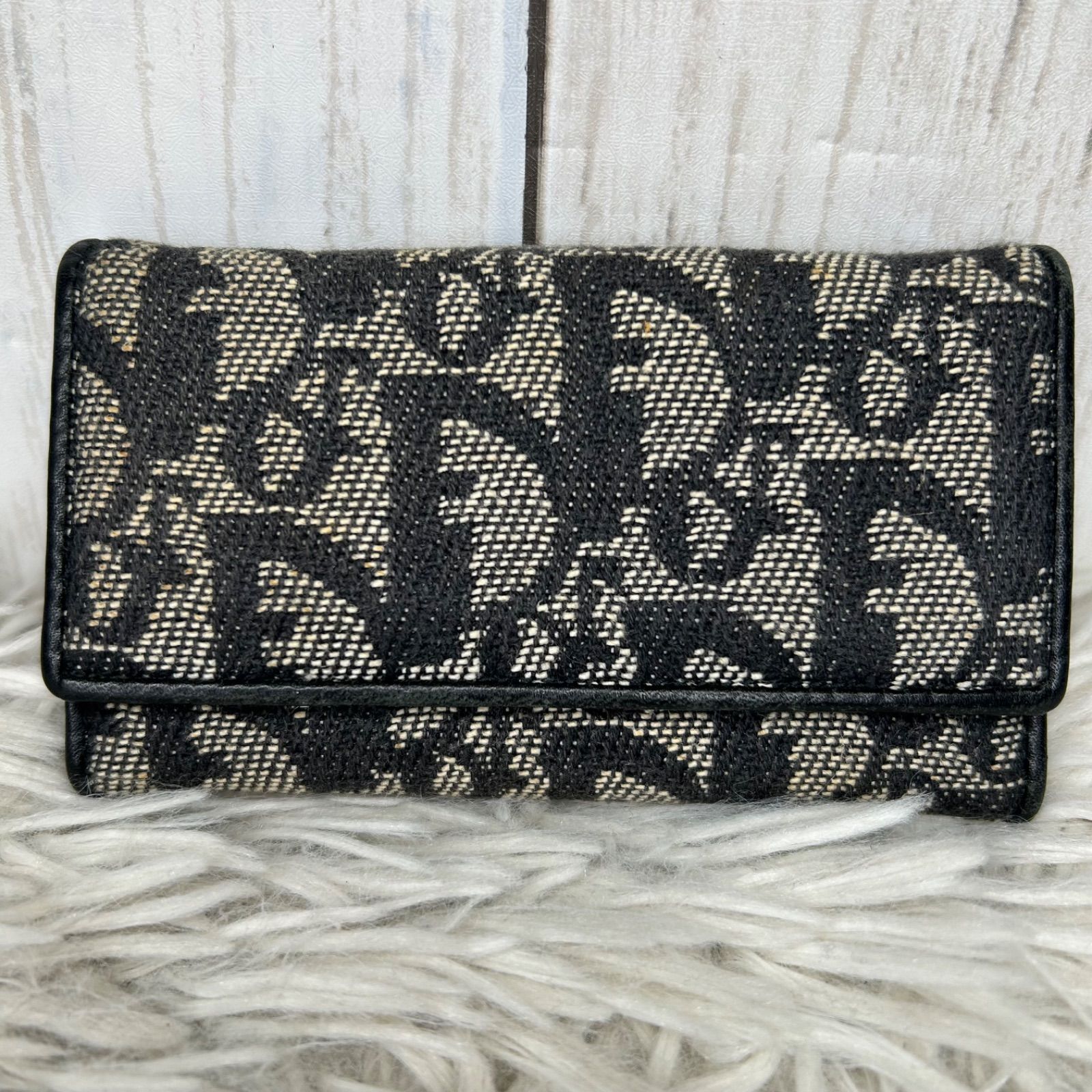 Christian Dior トロッター クリスチャンディオール キャンバス 6連キーケース MC 0044 ベージュ ネイビー キーケース キーホルダー