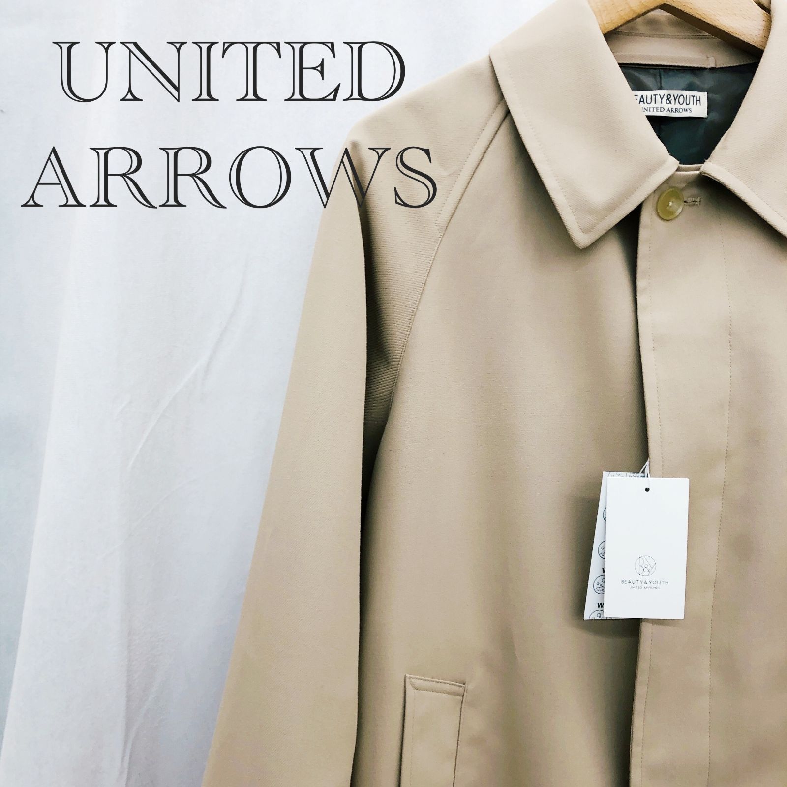 6 ROKU BEAUTY-YOUTH UNITED ARROWS ユナイテッドアローズ ツイル バル コート M メンズ 1255-186-0014-2350 ベージュ ファッション
