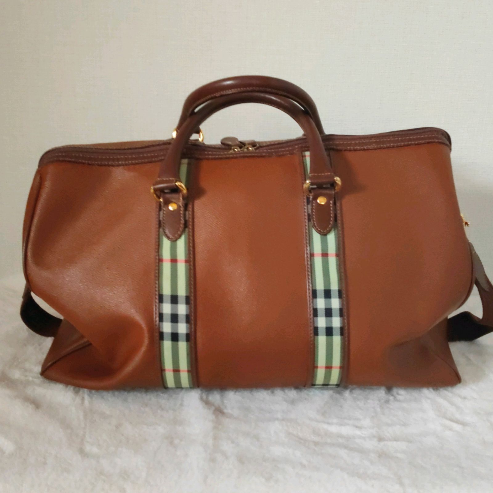 希少】バーバリー ボストンバッグ レザー ヴィンテージ 2way ノバ