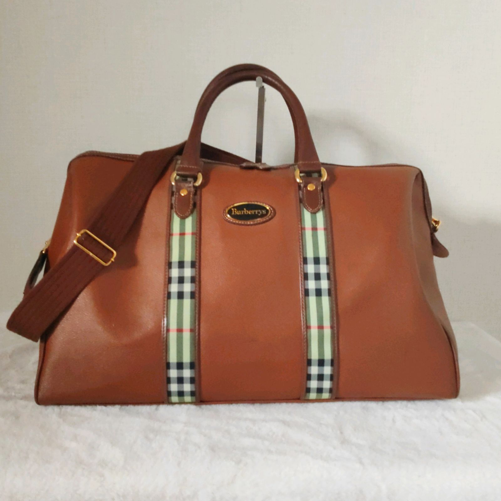 希少】バーバリー ボストンバッグ レザー ヴィンテージ 2way ノバ
