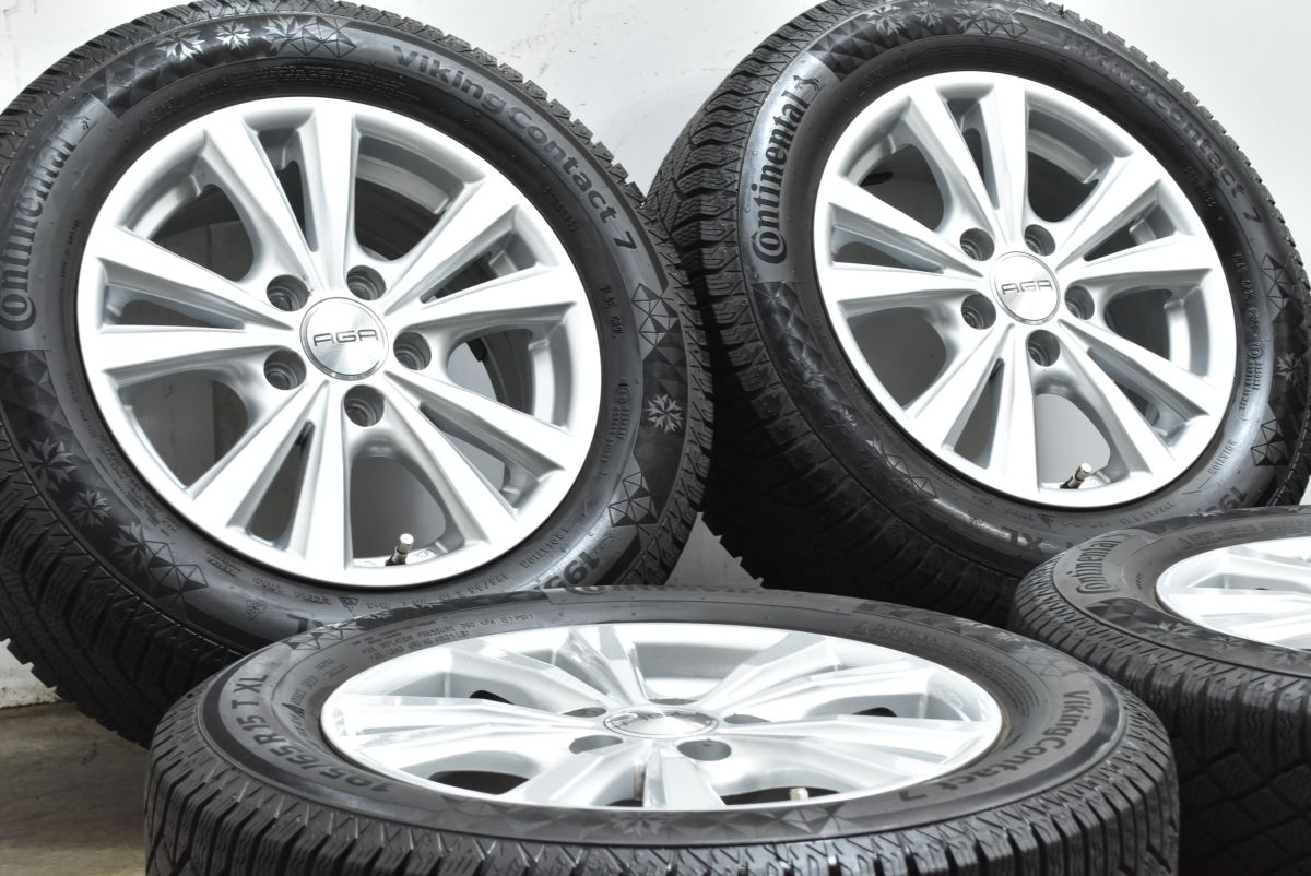 バリ溝 AGA 15 in 6 J 48 PCD 112 ハブ57 1 mm コンチバイキングコンタクト7 195 65 R フォルクスワーゲン ゴルフ 3 Bパサート アウディ A