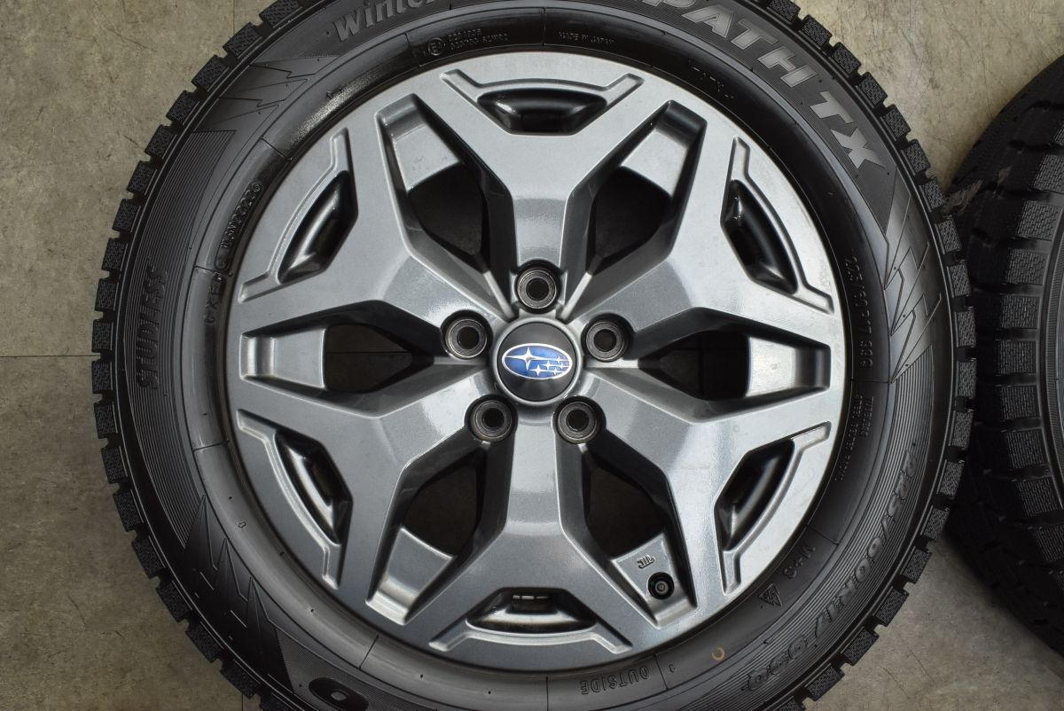  バリ溝 スバル SK フォレスター X BREAK 17 in 7 J 48 PCD 1114 3 トーヨー ウィンタートランパス TX 225 60 R クロストレック 17インチ タイヤ ホイールセット