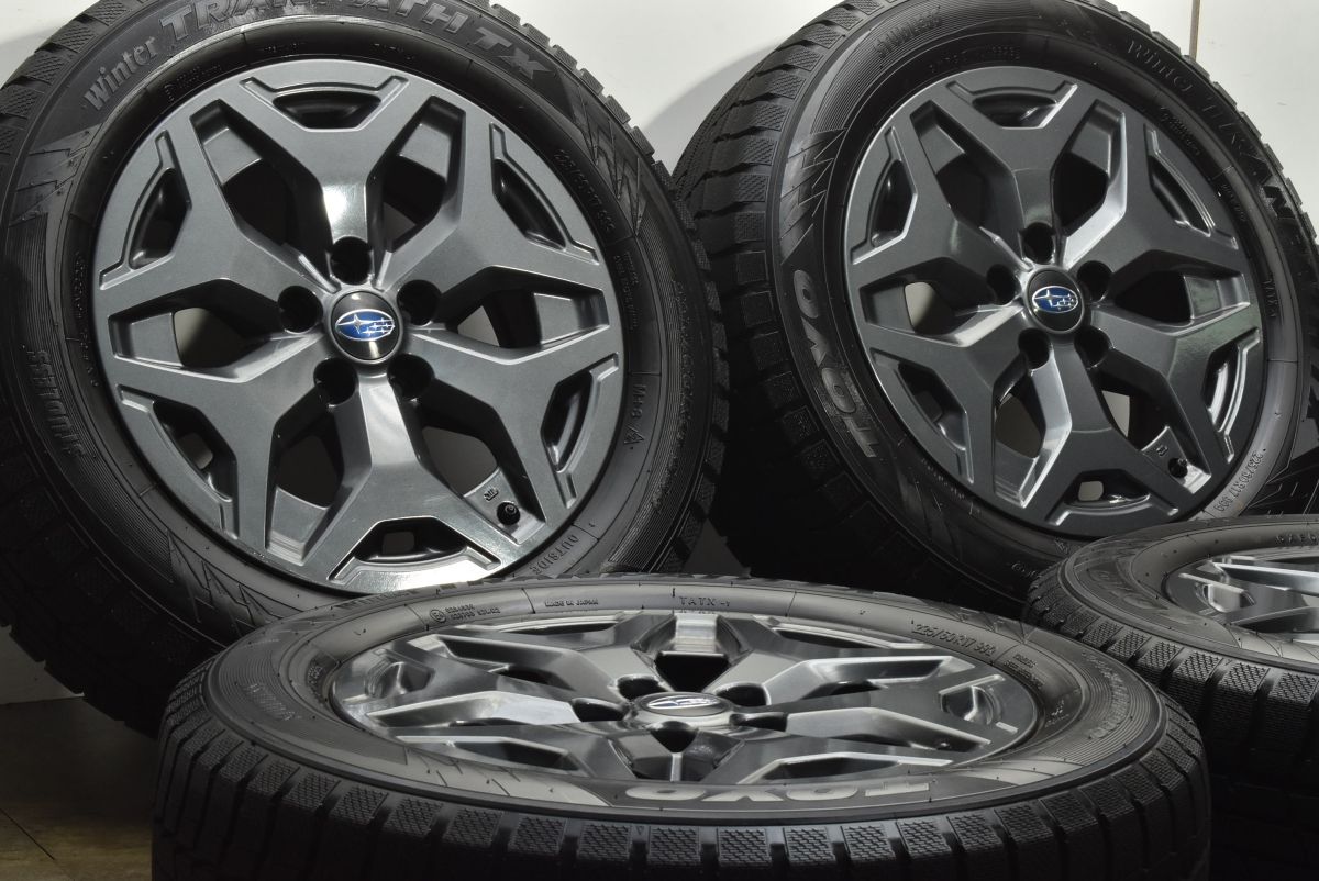 バリ溝 スバル SK フォレスター X BREAK 17 in 7 J 48 PCD 1114 3 トーヨー ウィンタートランパス TX 225 60 R クロストレック