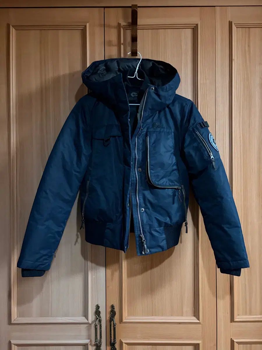 NEPA フード ダックダウン ネイビー ダウン