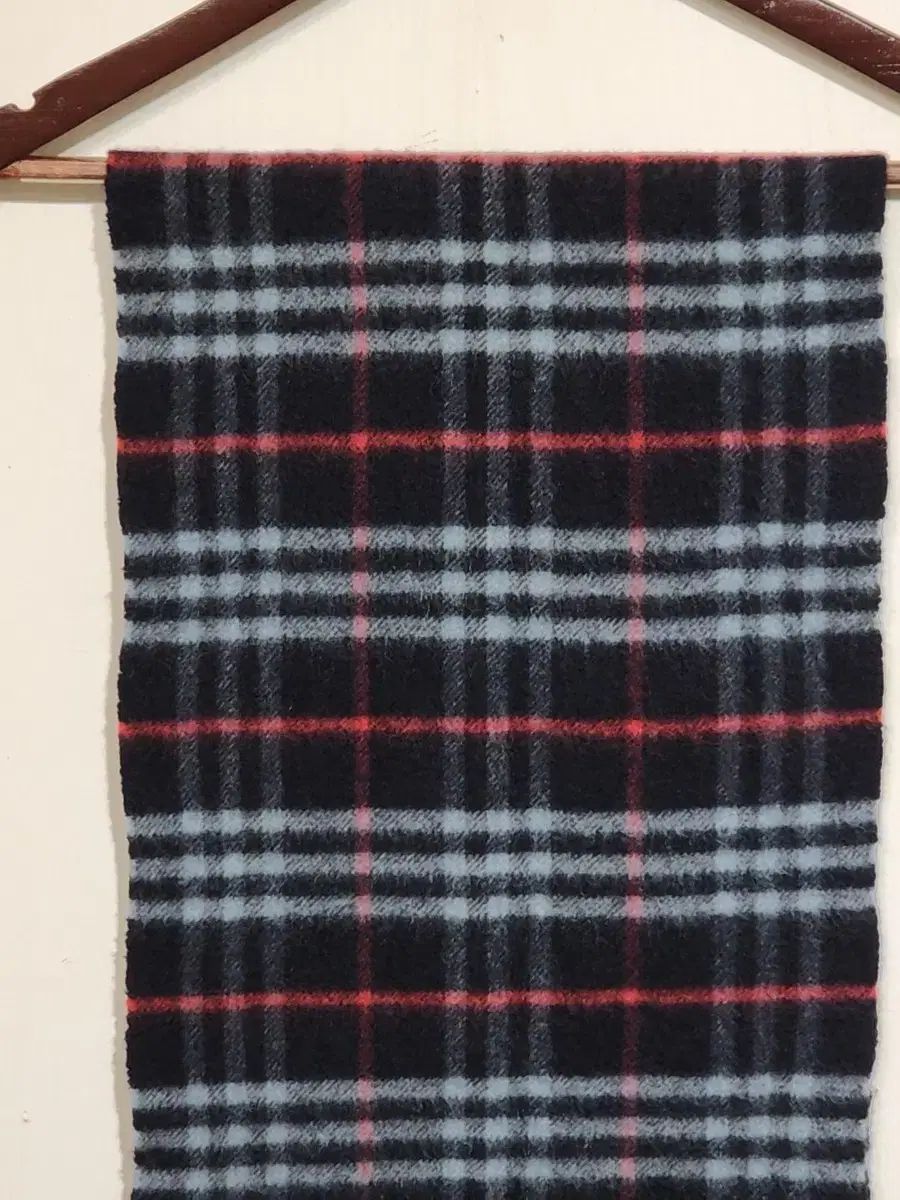 バーバリー カシミア マフラー チェック ネイビ 英国版