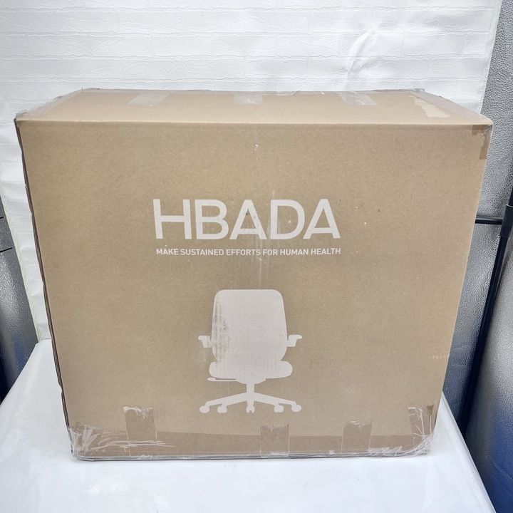  Hbada オフィスチェア デスクチェア 跳ね上げ式アームレスト ランバーサポート J301 ホワイト ベビー椅子 オフィスチェア ワークチェア 椅子 チェア