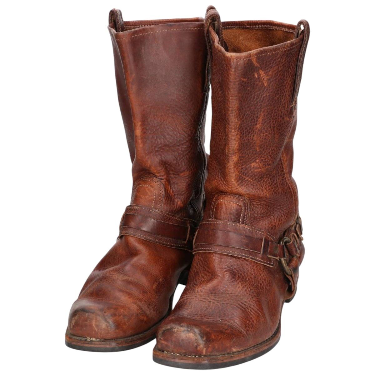 古着 フライ FRYE スクエアトゥ リングブーツ メンズ27.0cm相当 