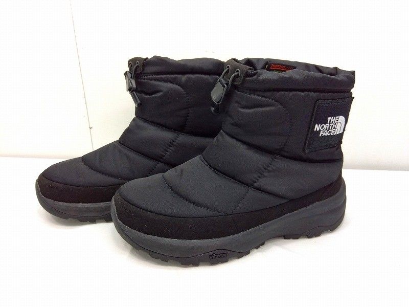 s 25 g A 836 k THE NORTH FACE ノースフェイス Nuptse Bootie WP ヌプシブーティ ウォータープルーフ Logo Short ロゴショート スノーブーツ NF 52076 23 0 cm ブラック 箱なし