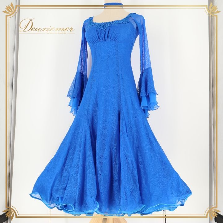 社交ダンス 衣装 セキネ SEKINE スタンダード ドレス ワンピース 青