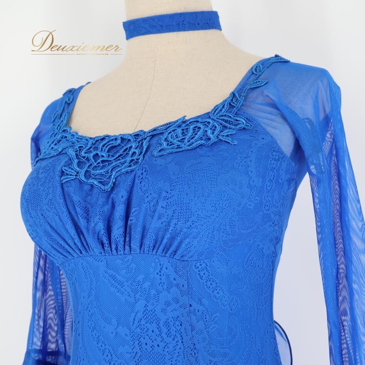 社交ダンス 衣装 セキネ SEKINE スタンダード ドレス ワンピース 青