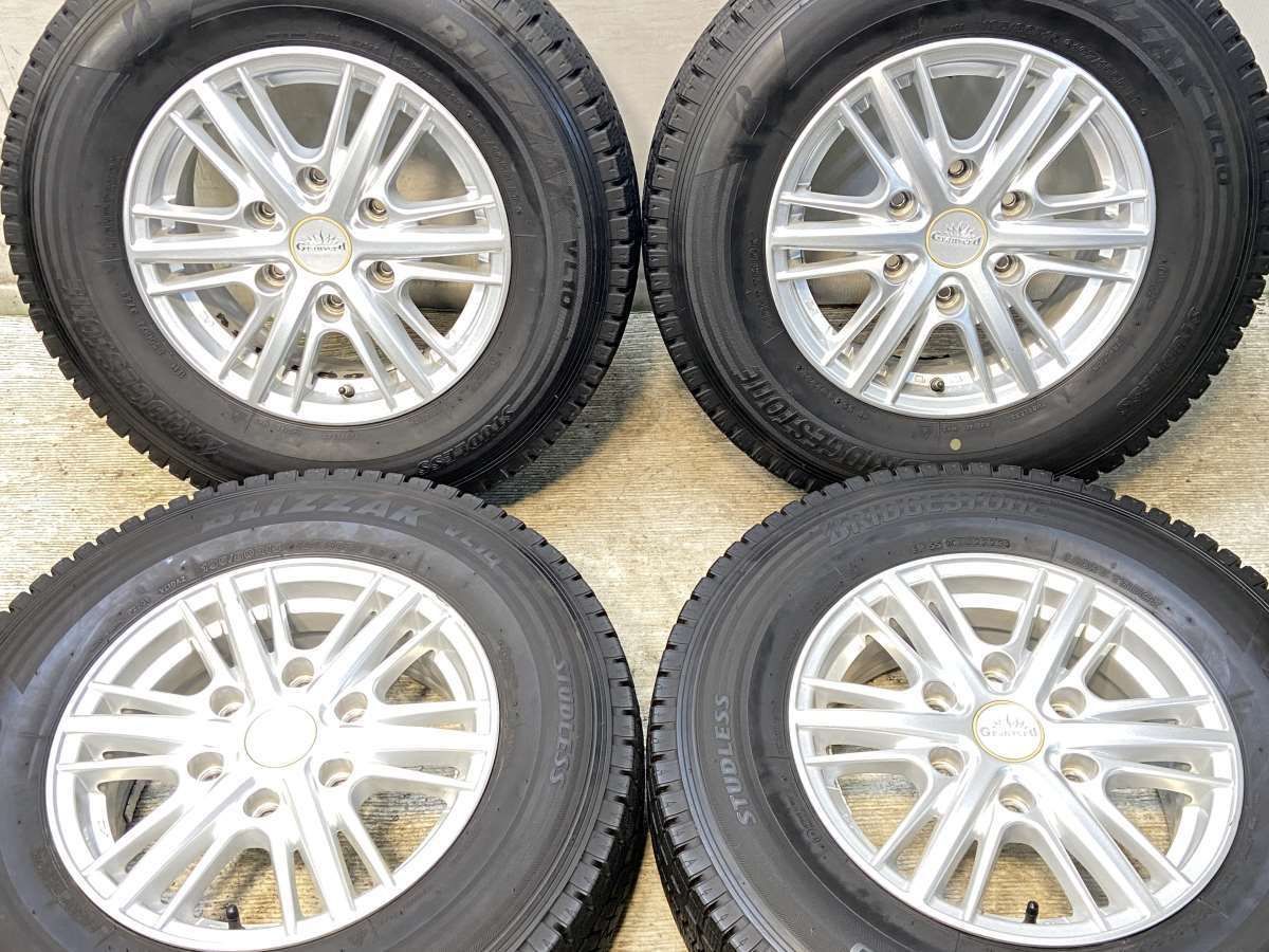 195 80 R 15 107 105 LT ブリヂストン ブリザック VL 10 x 6 0 35 139 7 6穴 タイヤ スタッドレスタイヤ ホイールセット 4本セット w