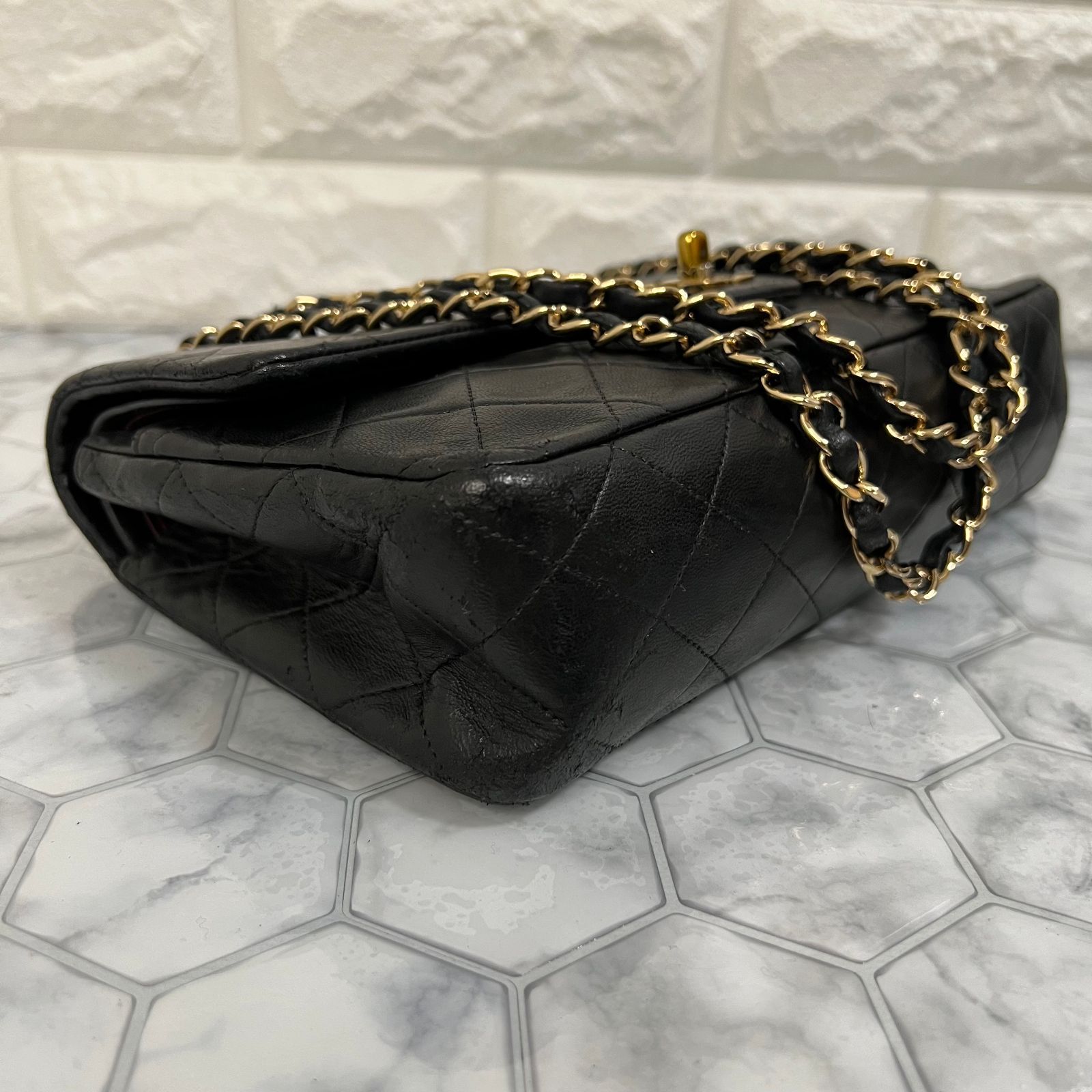 超美品】 シャネル マトラッセ 25 ダブルフラップ ダブルチェーン #78