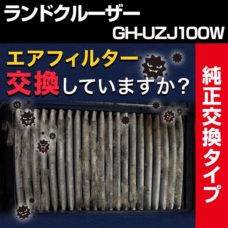 エアフィルター ランドクルーザー GH-UZJ100W (純正品番 17801-50040