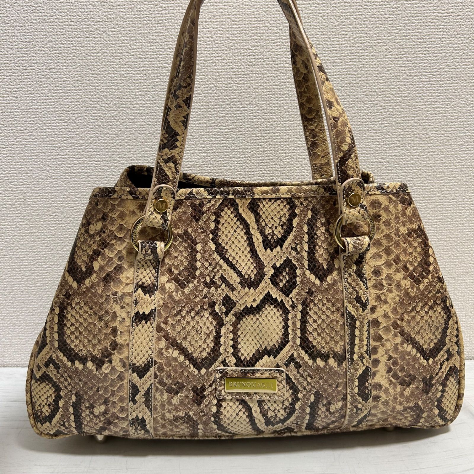 美品 イタリア製 ハンドメイド ブルーノマリ レディース トートバッグ