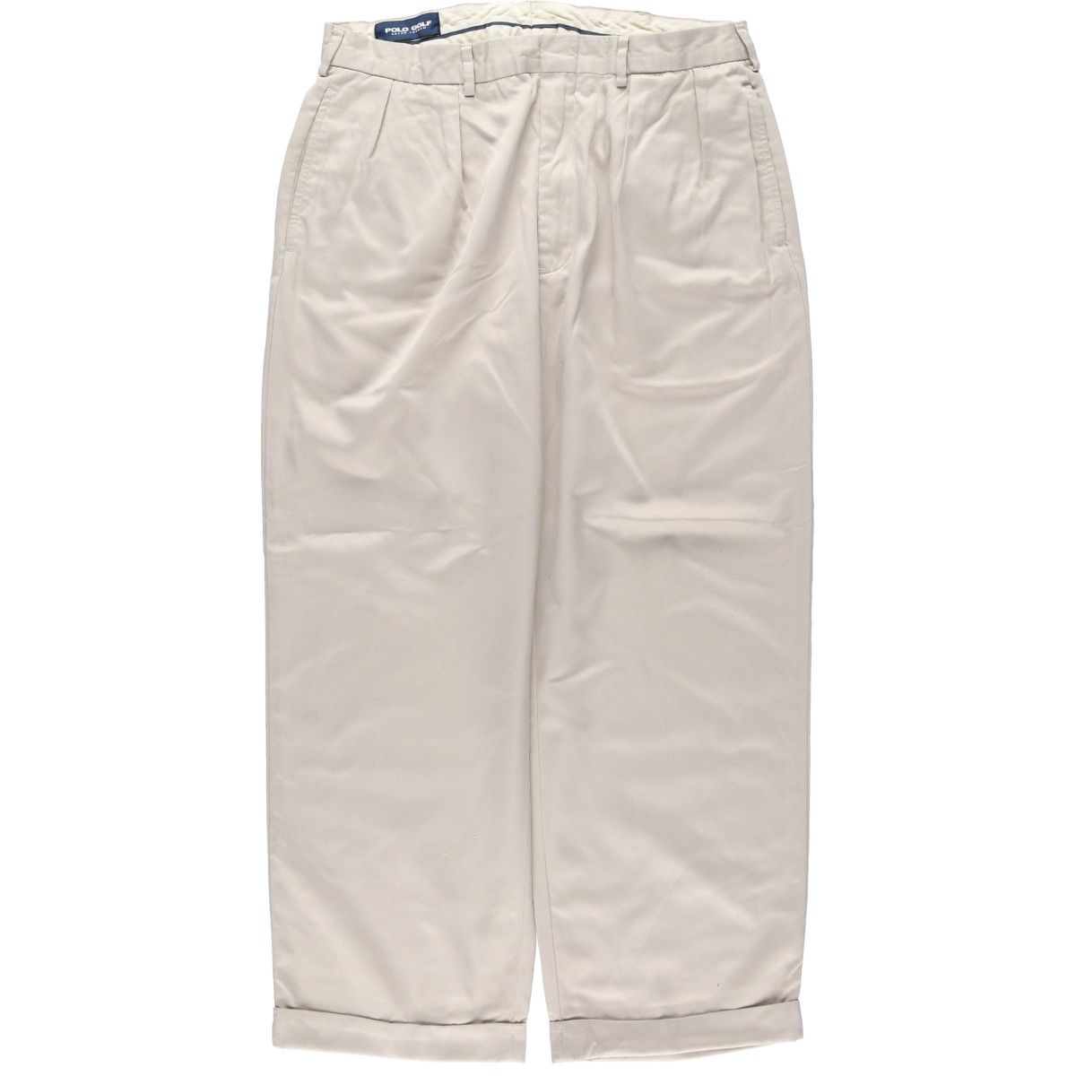 古着 ラルフローレン Ralph Lauren POLO GOLF ポロゴルフ ツータック スラックスパンツ メンズw 34相当|eaa 597275