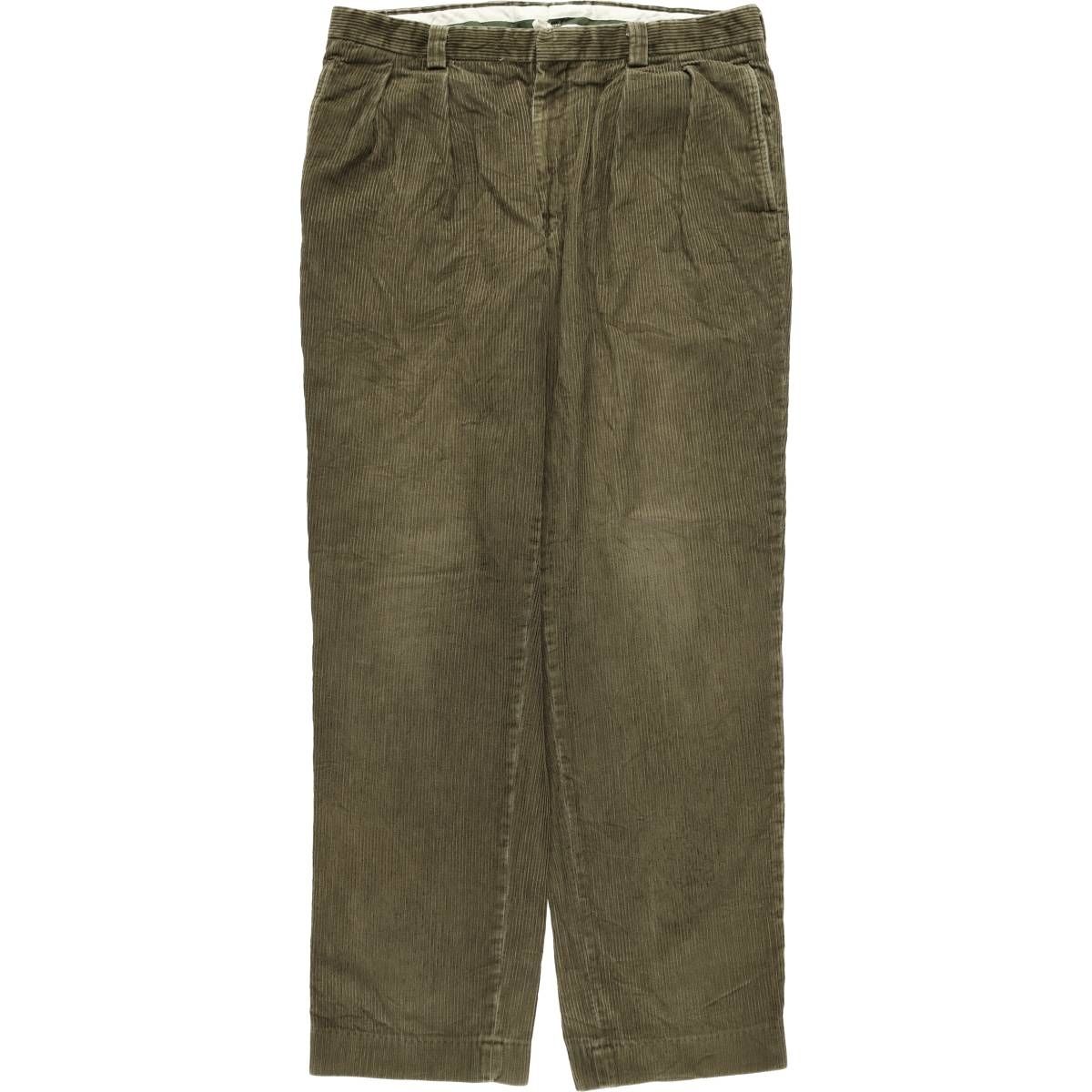 古着 00年代 エルエルビーン L Bean 太畝 ツータック コーデュロイパンツ メンズw 37相当 eaa 597545